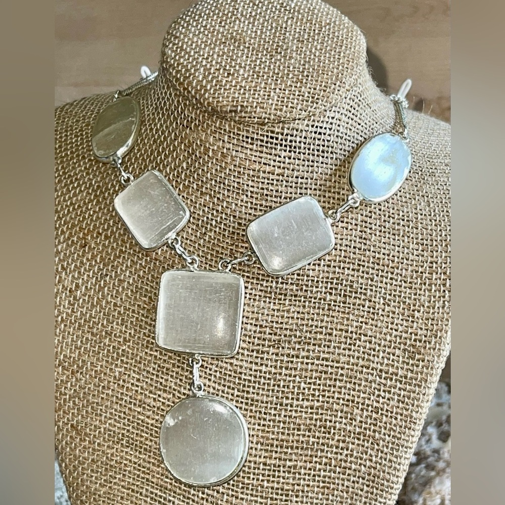 Satin Spar Selenite Necklace - Picture 6 of 8